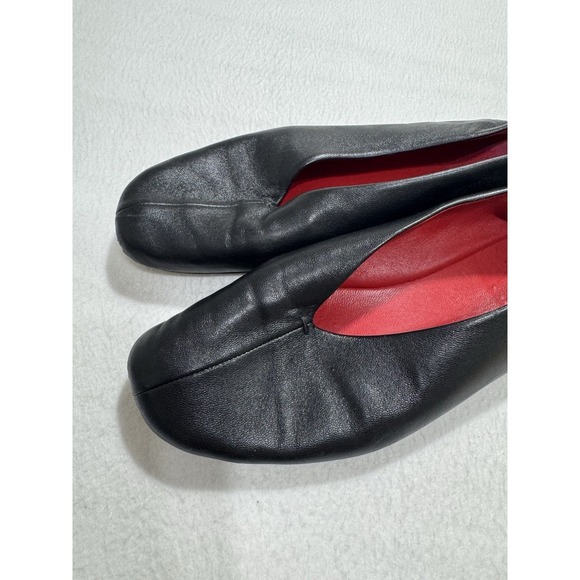 mansur gavriel flats Black Leather 39 9 Women's Designer Luxury Capsule Minimal - Picture 3 of 16
